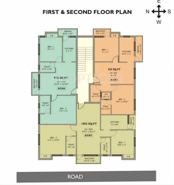 Images for Cluster Plan of Mahalakshmi Kokilambak Nagar Apartment
