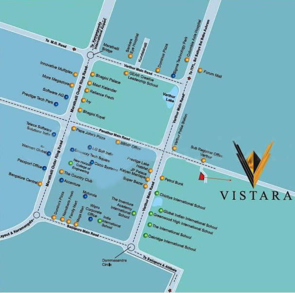  vistara Images for Location Plan of Prominent Vistara