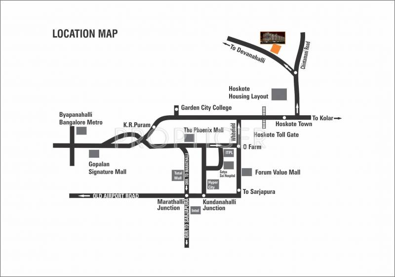  sai-srishti Images for Location Plan of Sowparnika Projects Sai Srishti