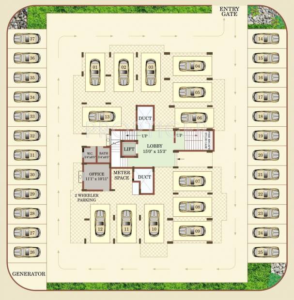 Images for Cluster Plan of SDPL Omkar Gaurav Enclave