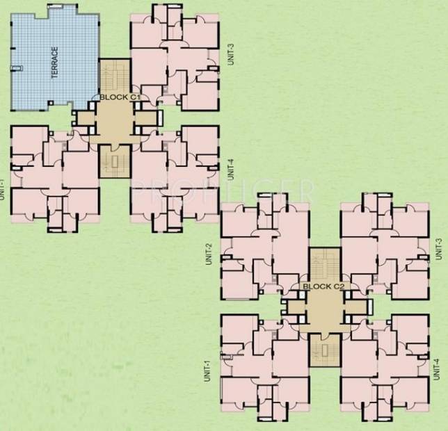  sushant-media-enclave Block-B1 Cluster Plan