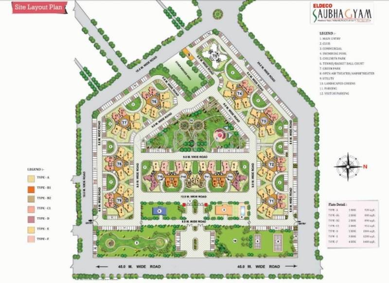  saubhagyam Images for Layout Plan of Eldeco Saubhagyam