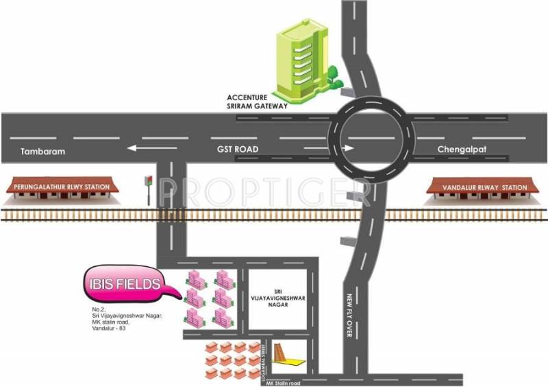 Rajeswari Infrastructure IBIS Fields Location Plan