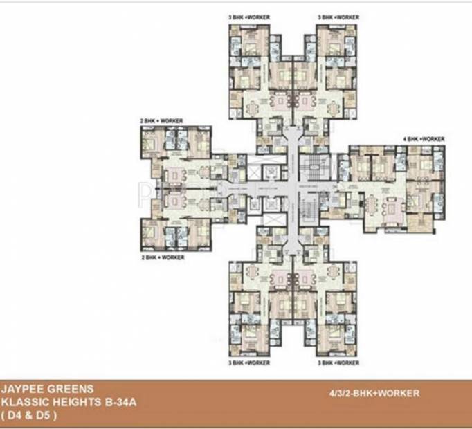  klassic-heights Tower-D4 Cluster Plan