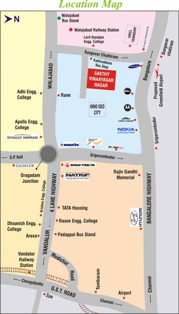Images for Location Plan of Sakthi Sakthy Vinaayagar Nagar and Extension I
