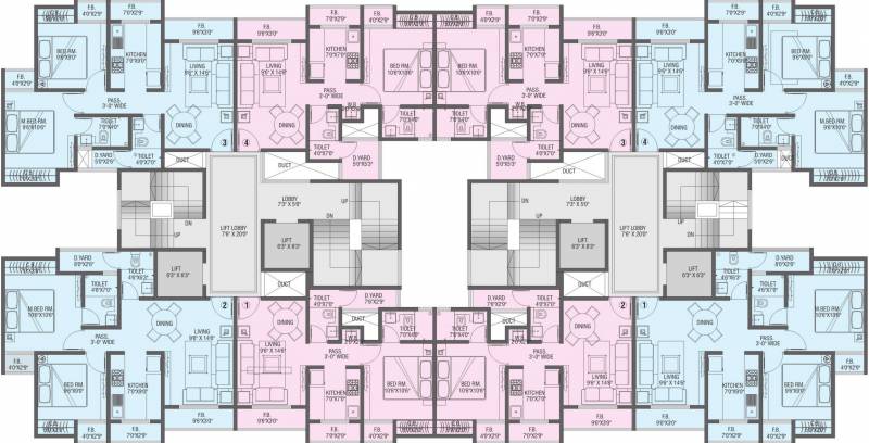  hatkesh-heights Images for Cluster Plan of S M Hatkesh Heights