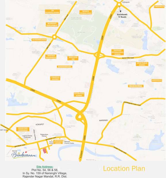 Images for Location Plan of Pratyusha Sree Sai Brindavanam
