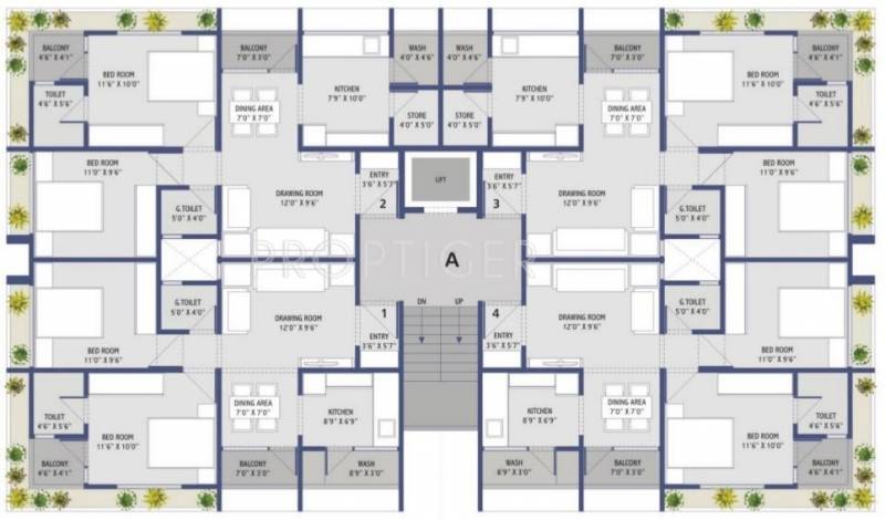  aavika Images for Cluster Plan of Siddhidhata Aavika