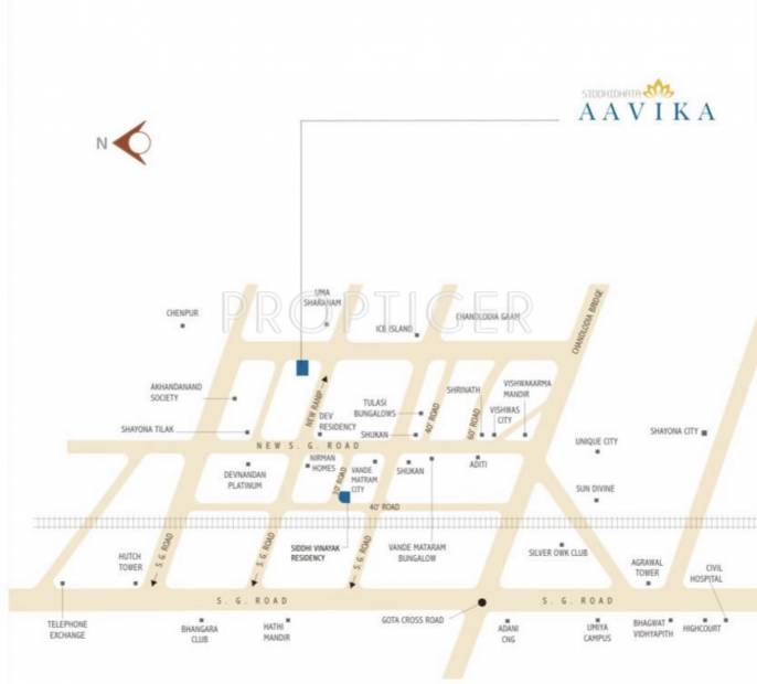  aavika Images for Location Plan of Siddhidhata Aavika