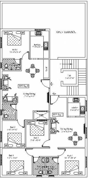 Images for Cluster Plan of Building Strawberry Paradise