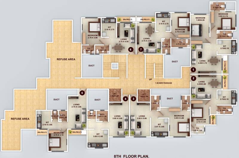  vishwajeet-paradise Images for Cluster Plan of GBK Vishwajeet Paradise