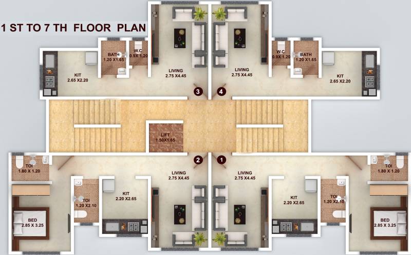  vishwajeet-paradise Images for Cluster Plan of GBK Vishwajeet Paradise