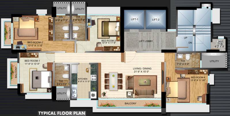 Images for Cluster Plan of Swastik Flair