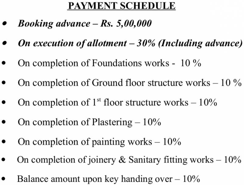 Images for Payment Plan of Sapthavarna Gardens Villas