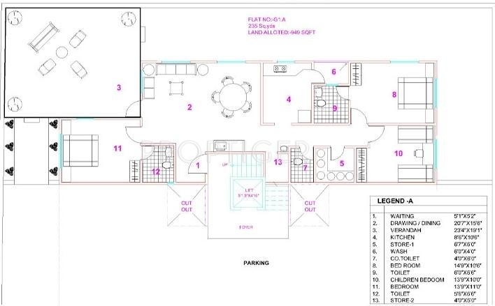  shantiniketan-4 Tower 1 Cluster Plan