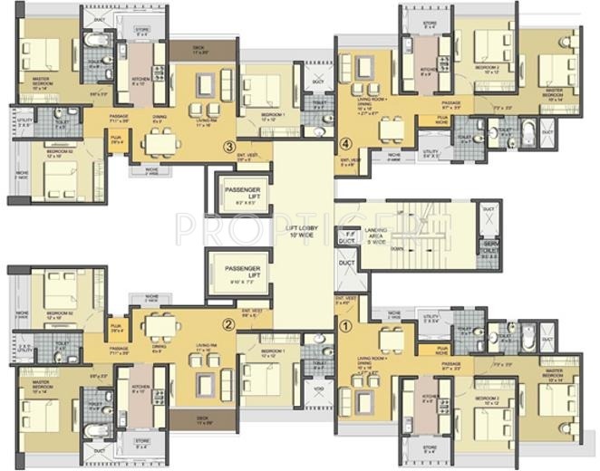 Images for Cluster Plan of Lodha Aqua