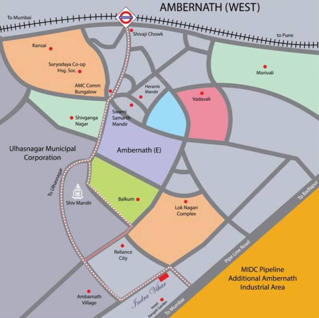 Images for Location Plan of Parshwanath Realty Mumbai Indra Vihar