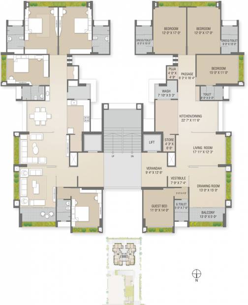  bellevue Images for Cluster Plan of Sharanya Bellevue