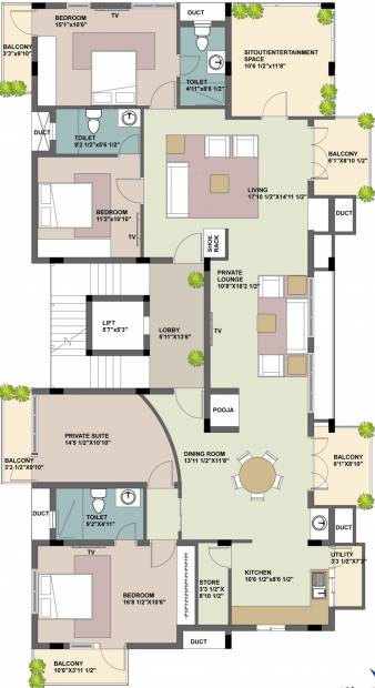 Images for Cluster Plan of Adroit Urban Developers Aria
