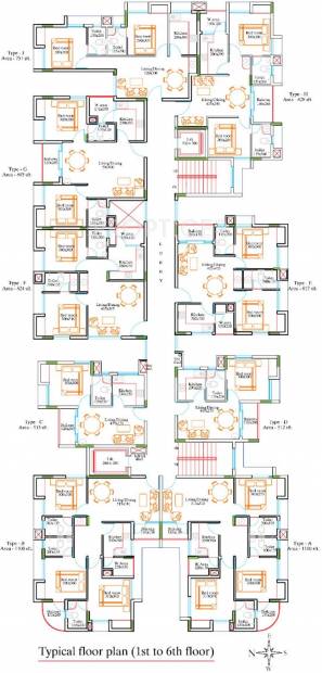 Images for Cluster Plan of Kalpaka Builders Kalpaka Vrindavan