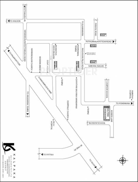 Images for Location Plan of Kalpaka Builders Kalpaka Vrindavan