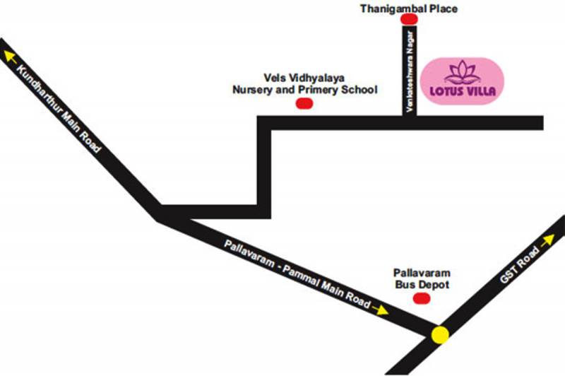 Images for Location Plan of Building Lotus Villa