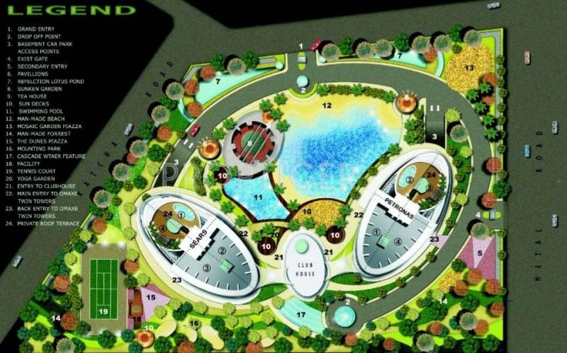 Images for Site Plan of Omaxe Twin Towers