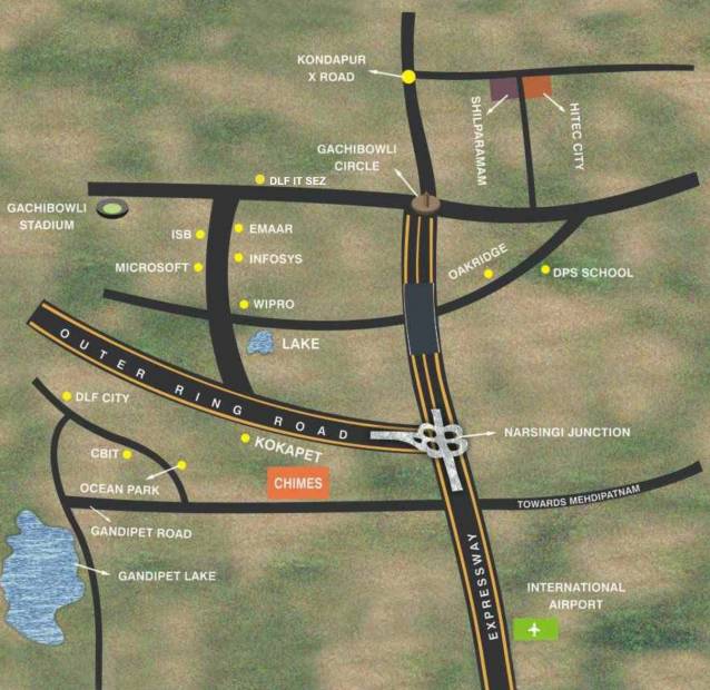  chimes-phase-2 Images for Location Plan of Legend Chimes Phase 2