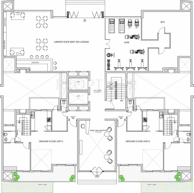  the-deck Single Block Cluster Plan