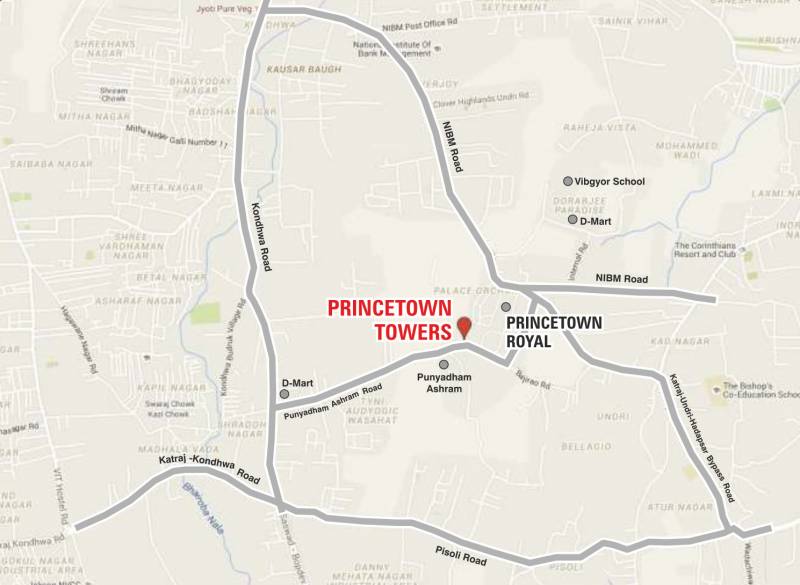  princetown-towers Images for Location Plan of Kumar Princetown Towers