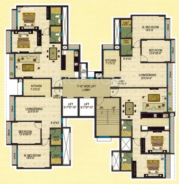  midori Building C Cluster Plan