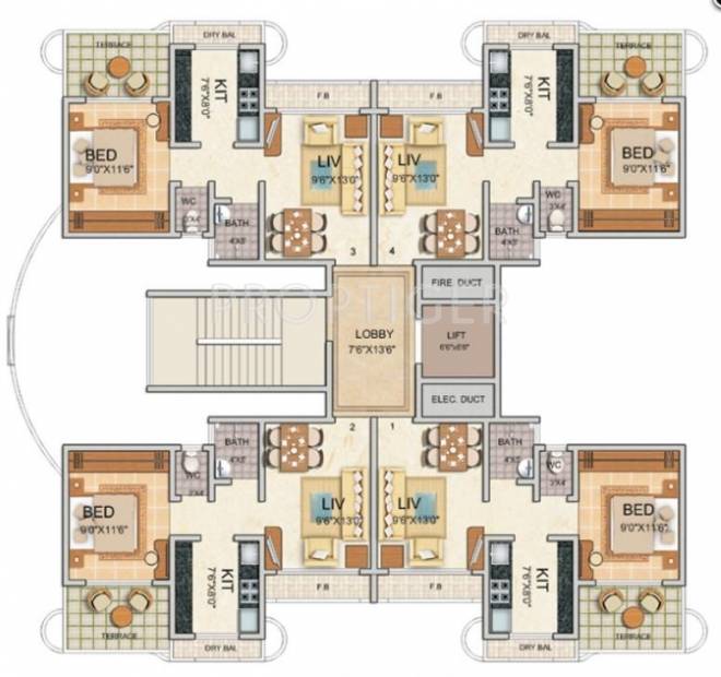 Images for Cluster Plan of Tharwani Vedant Millenia
