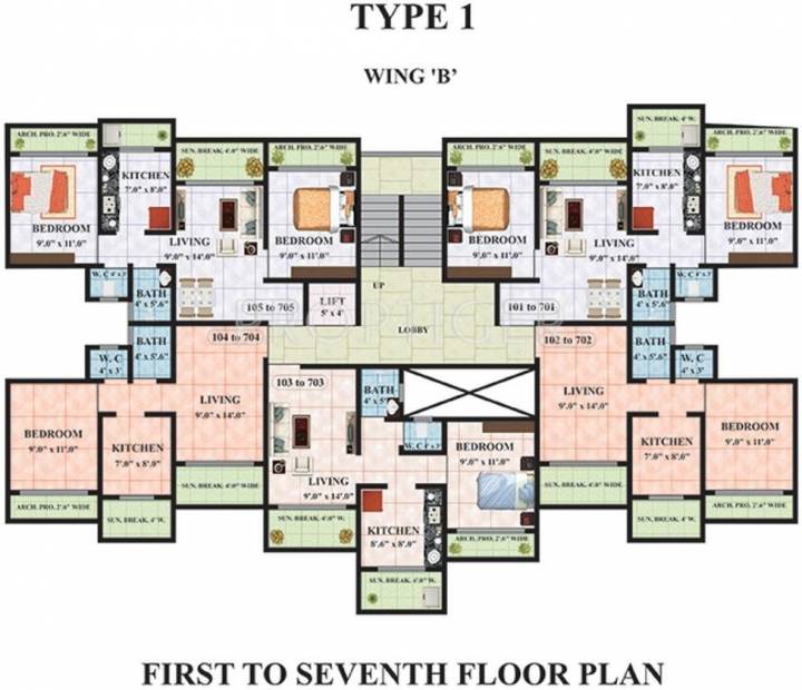  maxciti Images for Cluster Plan of Kohinoor Maxciti