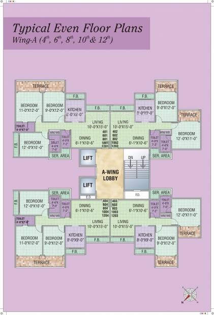  mannat Wing - A Cluster Plan