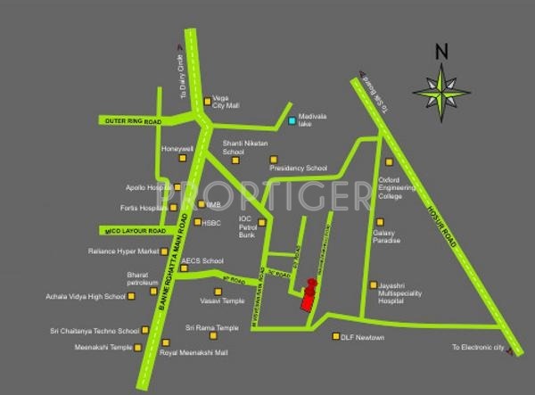  paramount Images for Location Plan of Shravanthi Paramount