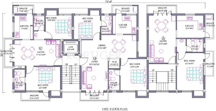 Images for Cluster Plan of Viswams Homes Srinivas