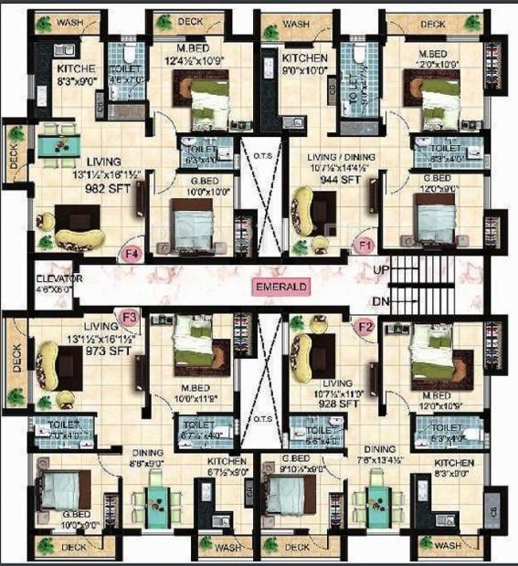  ethiraj Shapphire Cluster Plan