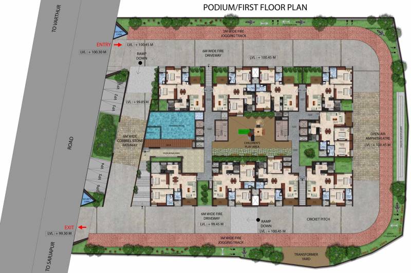 Images for Cluster Plan of Upscale Golden Lotus