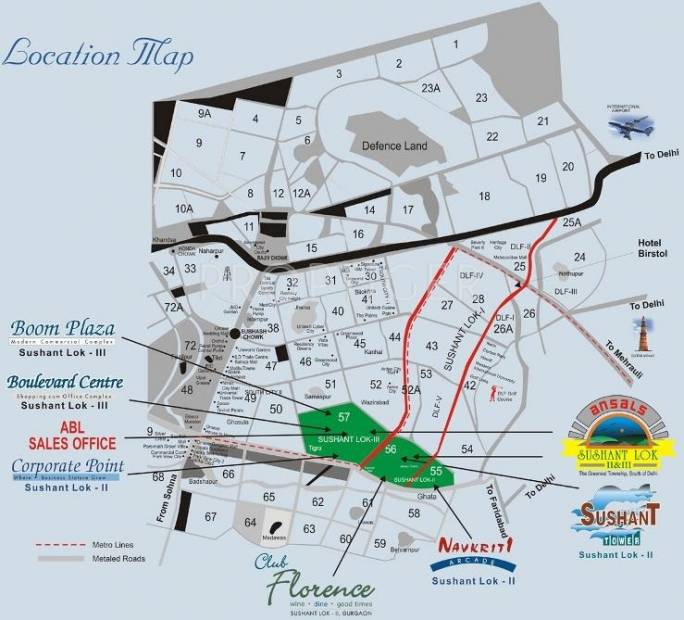 Images for Location Plan of Ansal Sushant Residency