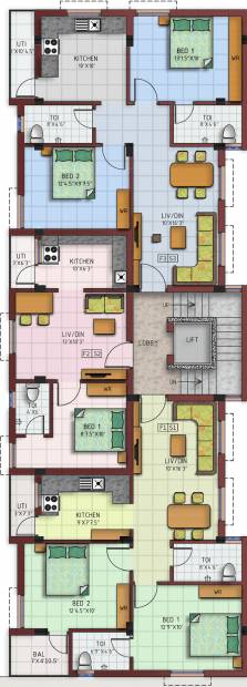 Images for Cluster Plan of AV Vijayam