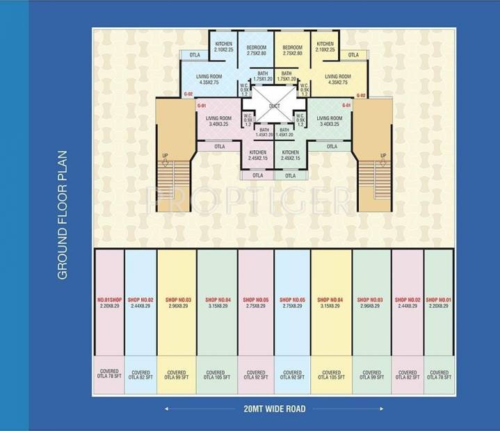 Images for Cluster Plan of Satyam Sadguru Apartment