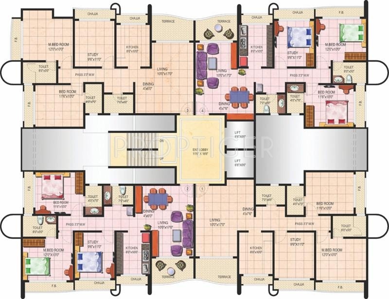 Images for Cluster Plan of Tharwani Rosalie