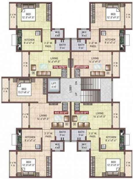  sai-moreshwar Building NO B1 Cluster Plan