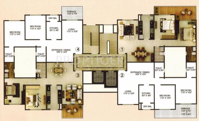 Images for Cluster Plan of Karia Konark Orchid