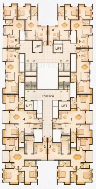  akila-heights Images for Cluster Plan of Asvini Akila Heights