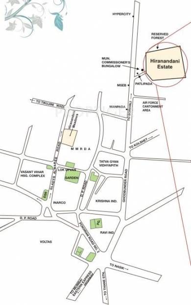 Images for Location Plan of Hiranandani Developers Paloma