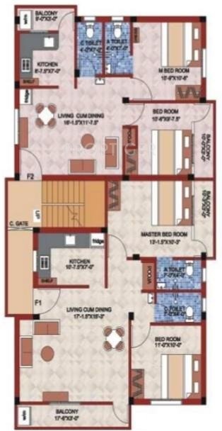 Images for Cluster Plan of Shree Shree Muruga Flats