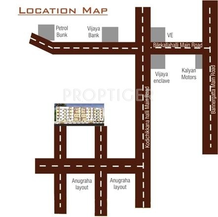 Sai Nandana Developers Enclave Location Plan