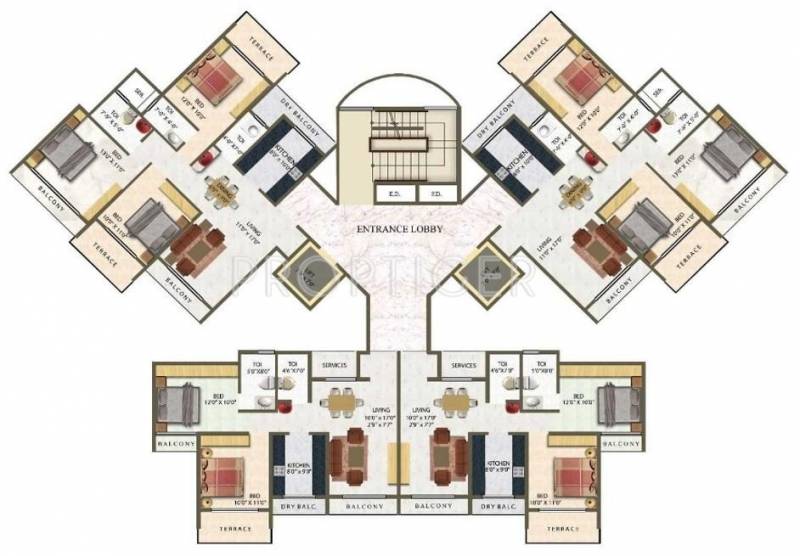Images for Cluster Plan of Meena Meena Residency