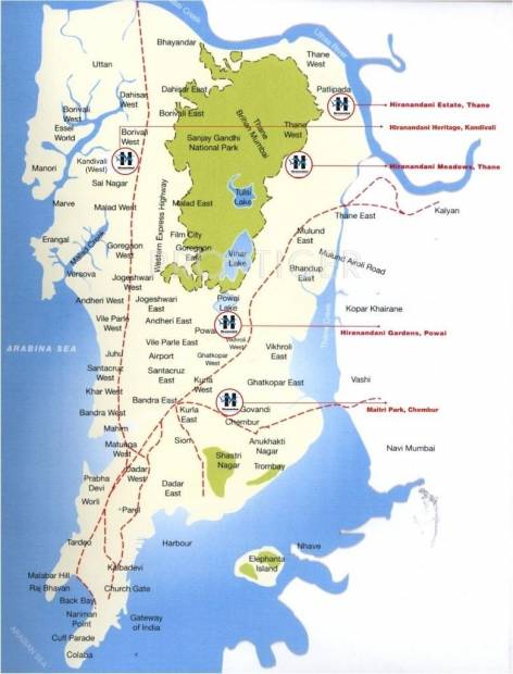  cardinal Images for Location Plan of Hiranandani Cardinal